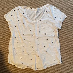 Loft bee print t-shirt